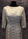 1960s Cream brocade gown/38-40