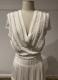 1940’s White tiered crepe gown/34-36