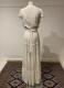1940’s White tiered crepe gown/34-36