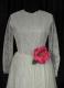 1950’s White lace gown with raw hemline/36