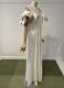 White crepe gown with sculptural bows/38-40