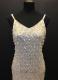 1980’s Cream pearl-drop beaded gown/36