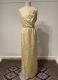 1950’s Gold brocade gown with bolero/38-40