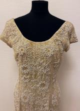 1960’s Ivory beaded gown/36