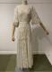 1980s Ivory pearl beaded gown/38