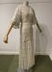 1980s Ivory pearl beaded gown/38