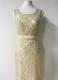 1980’s Ivory beaded lace gown/38