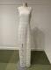 White column gown with small buttons/40