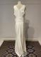 White cut-out gown/38
