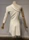 Ivory avantgarde jacket/dress/38