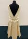 1960’s-style Cream silk dropwaist dress/38