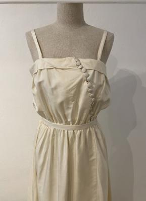 1980’s Ivory silk gown/38-40