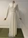 White jersey gown with long sleeves/36