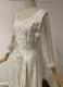 1950's Ivory brocade gown/40