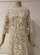 Ivory star-lace gown/40