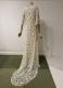 Ivory star-lace gown with train/40-42