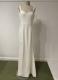 Ivory gown with straps and slit/38