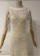 White cobweb gown with daisies/36-38