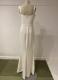 Ivory gown with straps and slit/38