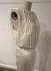 Ivory chiffon and satin bias-cut gown/38