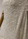 Ivory sequin off-shoulder gown/46-48