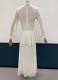 1970’s White chiffon gown/36