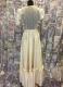 1940’s Cream/white lace/silk dress/34-36