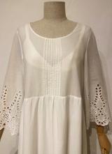 White eyelet cotton dress/38