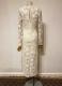 Beige floral lace dress/36