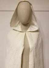 1970’s White ornate cape with hood.