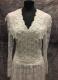 1980’s White lace prairie gown/38