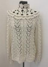 1910’s-style Ivory handmade sweater/38