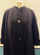 1950’s Black wool swing coat/40