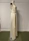 Cream pleated silk gown/42