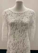 1930’s-style White lace gown/38-40