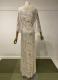 1930s-style White tropical lace gown/38-40
