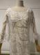 1930s-style White tropical lace gown/38