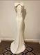 Ivory high-low mermaid gown/40