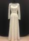 1940's Cream princess lace gown/36-38