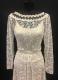 1950's Cream princess lace gown/36-38