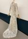 1930’s-style White ornated-lace gown/40