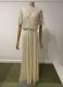 Ivory beaded cutout gown/38