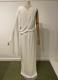 Ivory asymmetric draped gown/38-40