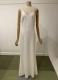 White sleeveless gown/36-38