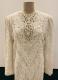 1980’s White and cream lace dress in Victorian-style/38-40