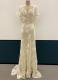 1930's-style Cream soft gauze gown with train/38