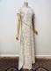 1960’s-style White tulle dress with wool embroidery/38-40