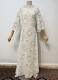 1960’s-style White tulle dress with wool embroidery and train/40