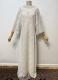 1930s-style White crochet lace gown with sleeves/40