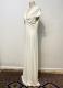 White draped jersey gown/40